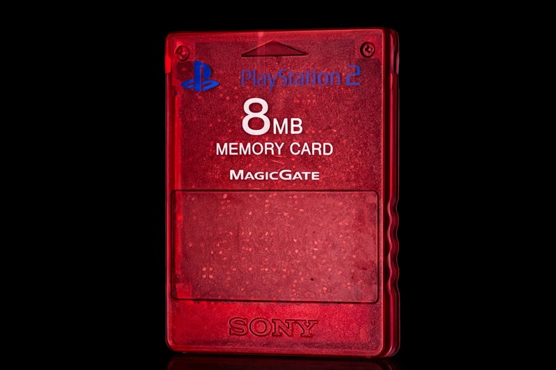 GENUINE SONY PS2 Memory Card 8MB - Red (MagicGate) Carousel 1