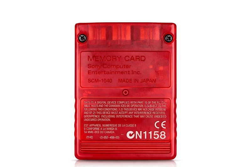 GENUINE SONY PS2 Memory Card 8MB - Red (MagicGate) Carousel 2