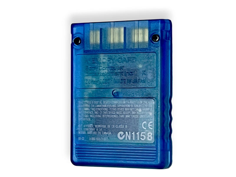 GENUINE SONY PS2 Memory Card 8MB - Clear Blue (MagicGate) Carousel 2