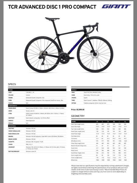 Giant TCR Advanced Disc 1 Pro Compact Carousel 1