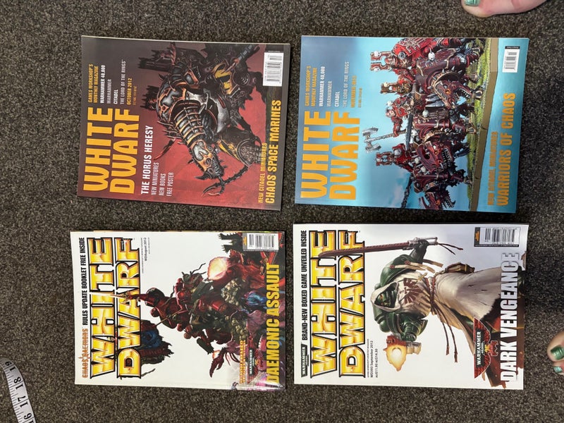 White Dwarf Magazines x4 Carousel 1