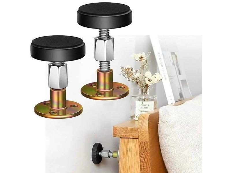 1/2Pcs Adjustable Threaded Bed Frame Anti-Shake Tool Bed Headboard Stoppers Carousel 1