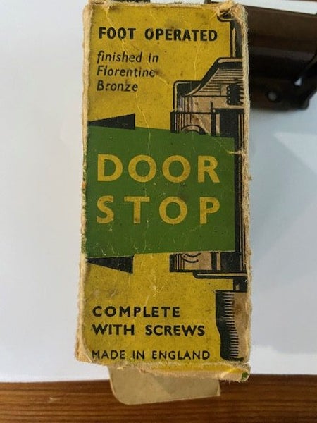 Vintage Metal Spring Loaded Door Stopper Carousel 3