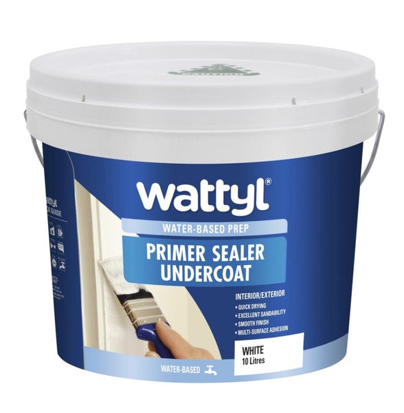$50 Off!! Wattyl Water-Based Prep Primer Sealer Undercoat 10L White Carousel 1
