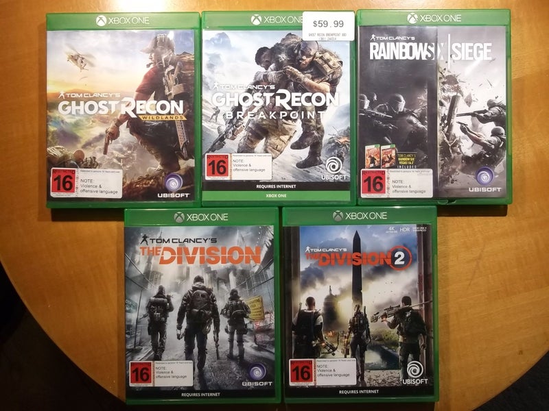 Tom Clancy's Games Bulk Buy / Bundle - Xbox One x 5 Games - All Good Condition Carousel 2