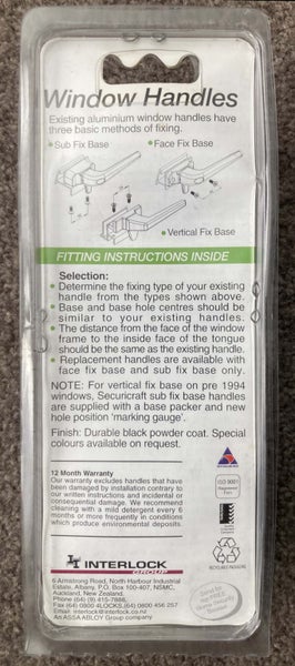 Securicraft aluminium window handles Carousel 2