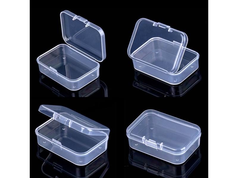 Mini Plastic Box Rectangular Box Translucent Box Packing Box Storage Box Carousel 2