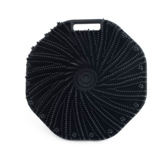 Soft Silicone Body Scrubber Bath Brush With Ergonomic Handle Portable Shower Carousel 1