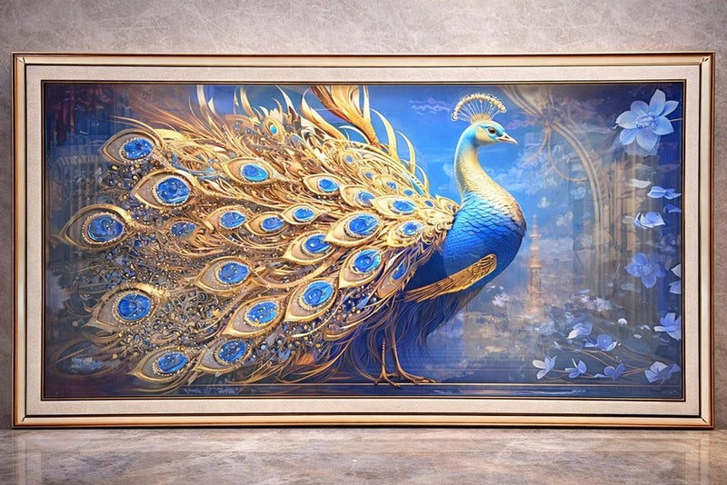 Peacock Decor Wall Frame FY1-537 Carousel 1