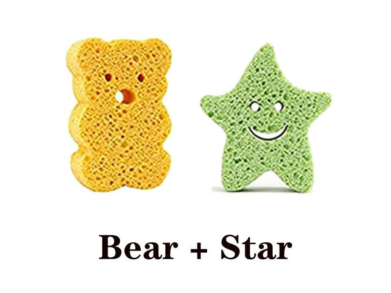 Baby Cute Animal Sponge Toys For Bathing Natural Kids Infants Toddler Bath Carousel 1