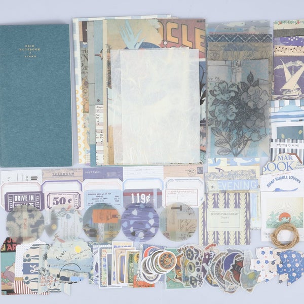 86pcs Vintage Scrapbook Kit DIY Journaling Supplies Set with Scrapbook Sticke Carousel 10