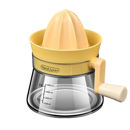 Manual Citrus Juicer with Rotating Crank Hand Press for Lemon Orange Carousel 9