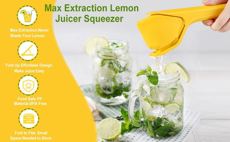 Lemon Squeezer Manual Flat Lime Juicer Squeezer Hand Citrus Press Carousel 1