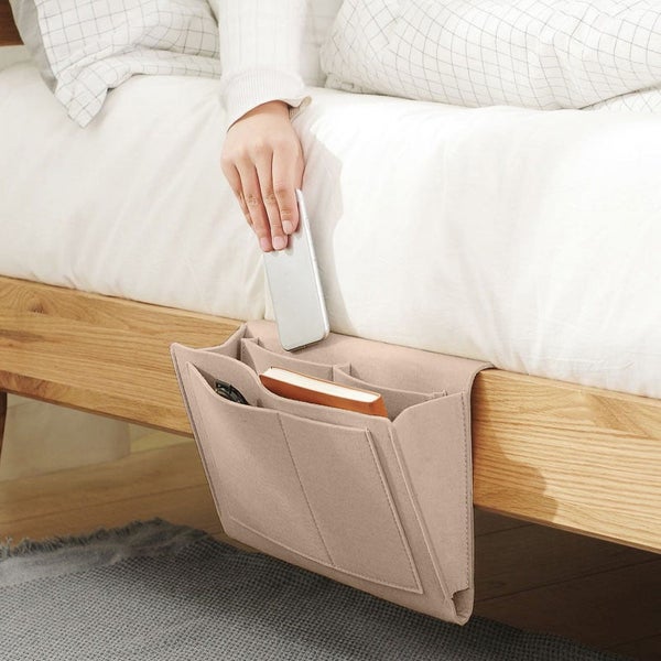 Bedside Caddy,Bedside Storage Organizer,Table Cabinet Hanging Storage Organiz Carousel 2