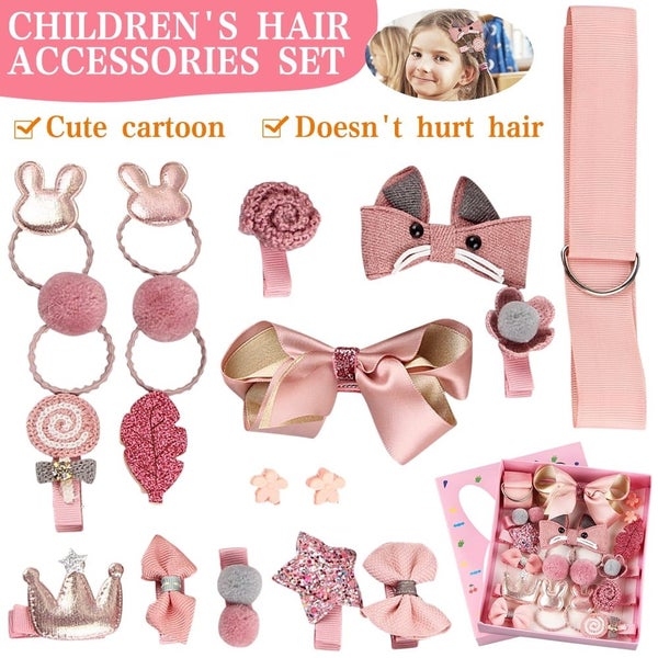 Baby Girl's Hair Clips Cute Hair Bows Baby Elastic Hair Ties Hair Accessories Carousel 1
