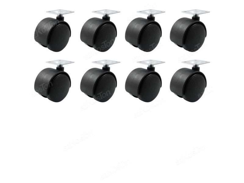 4Pcs Furniture Caster Wheel Table Plate With Brake 1.5/2inch Swivel Castor Carousel 1