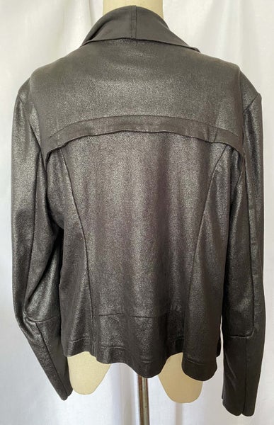 DESIGNER *ZEST* – FAUX LEATHER CITY BIKER ZIPPER JACKET Carousel 2