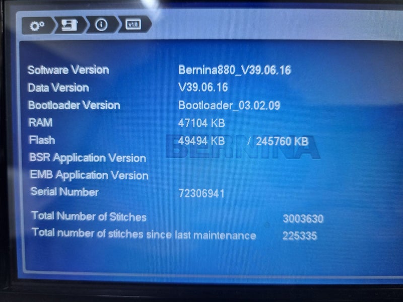 BERNINA 880 Sewing Machine Carousel 2