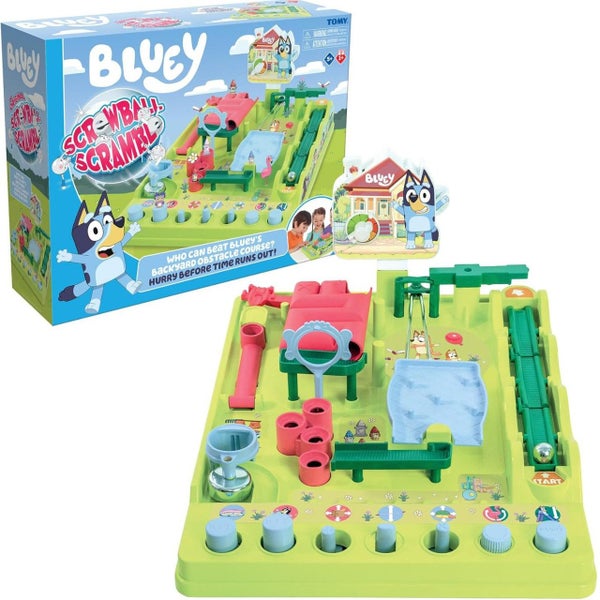 TOMY Games Bluey Screwball Scramble Marble Maze Carousel 1