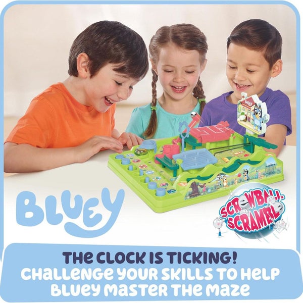 TOMY Games Bluey Screwball Scramble Marble Maze Carousel 2