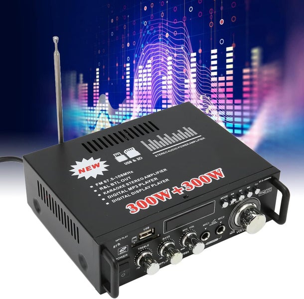 Mini Bluetooth Power Amplifier Home Car Stereo Audio Amp for Speaker Hifi Carousel 11