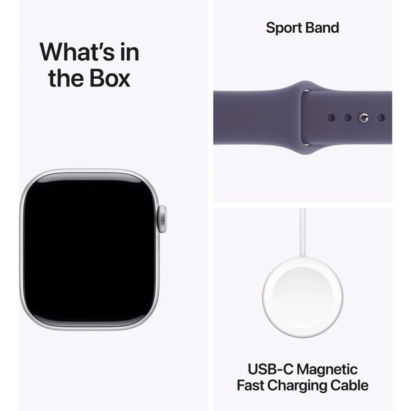 Apple Watch Series 11 GPS + Cellular 42mm Silver Aluminium Case w/ Purple Fog... Carousel 4