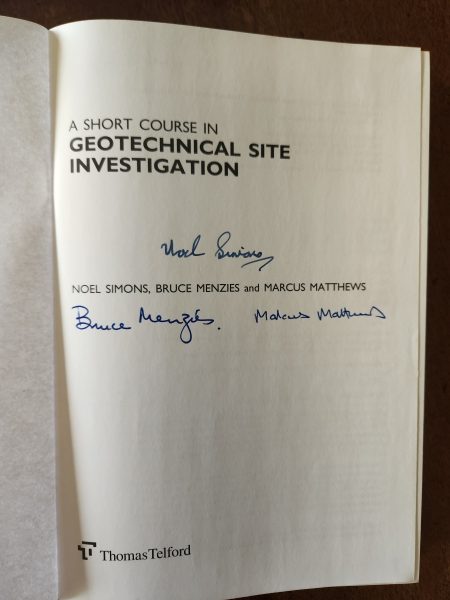 A Short Course in Geotechnical Site Investigation Carousel 2