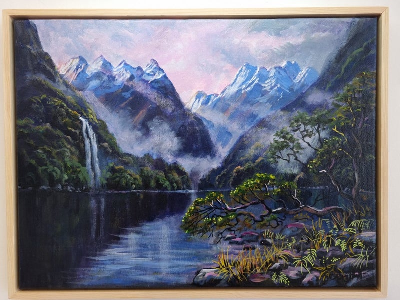 Sun Rays Fiordland - Statement Piece - Caley Hall - Original Painting Carousel 1