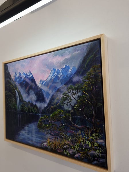 Sun Rays Fiordland - Statement Piece - Caley Hall - Original Painting Carousel 2