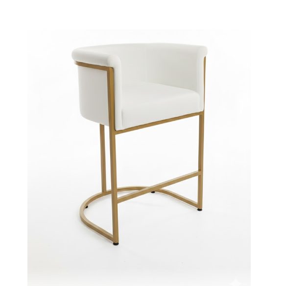 *** New Arrivals *** Roy Velvet Bar Stool SH65CM - White Velvet *25% OFF Carousel 1