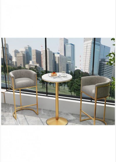 *** New Arrivals *** Roy Velvet Bar Stool SH65CM - White Velvet *25% OFF Carousel 6