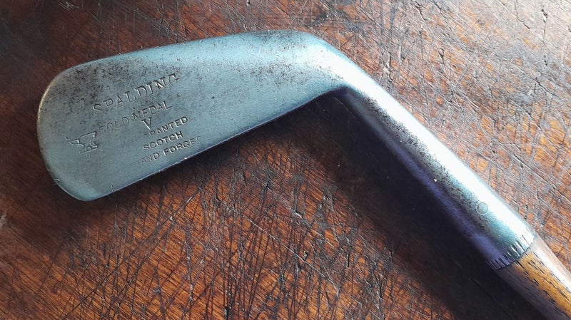 GOLF CLUB. HICKORY SHAFT SPALDING GOLD MEDAL LOT 12. Carousel 4