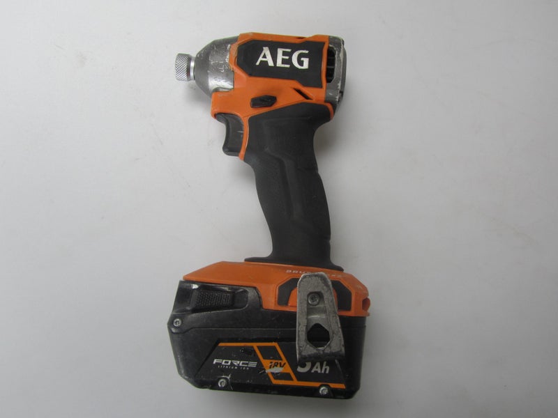 AEG 18V Brushless Sub Compact 4-Mode Impact Driver Skin (A18SIDBL) With Battery Carousel 2