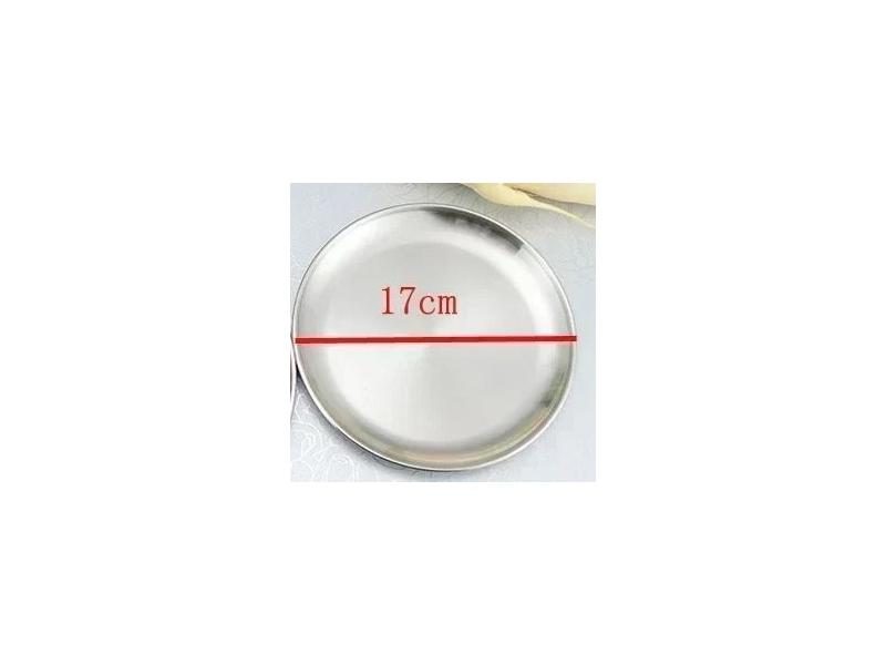High Quality Korean 304 Stainless Steel Round Steak Plate Tray Single Layer Carousel 1