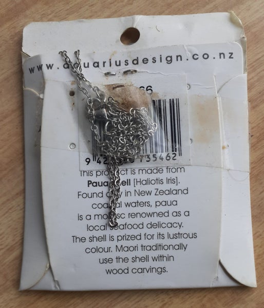 LETTER V PAUA NECKLACE Carousel 3