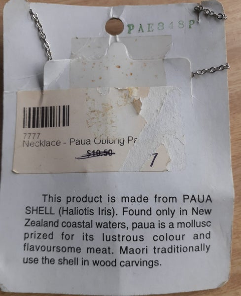 NEW ZEALAND PAUA SHELL NECKLACE Carousel 3