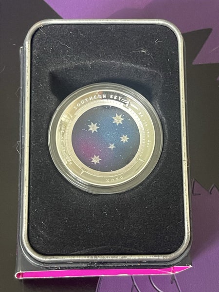 2012 Crux Southern Sky 31.1 g 99.9% Silver Proof Domed Coin Carousel 1