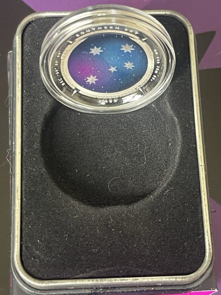 2012 Crux Southern Sky 31.1 g 99.9% Silver Proof Domed Coin Carousel 2