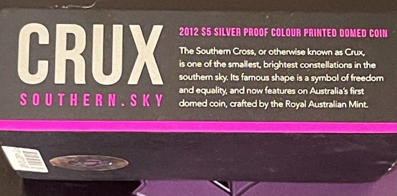 2012 Crux Southern Sky 31.1 g 99.9% Silver Proof Domed Coin Carousel 6