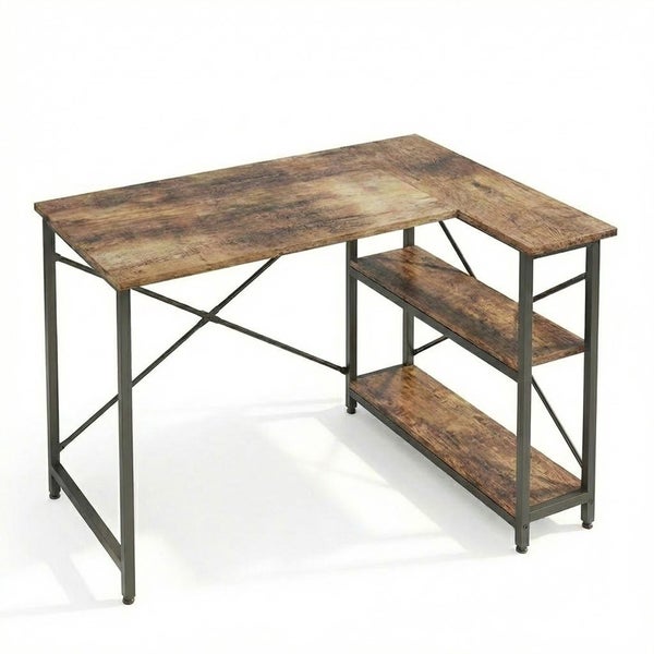 Corner Computer Desk 120CM Home Office Workstation Carousel 1