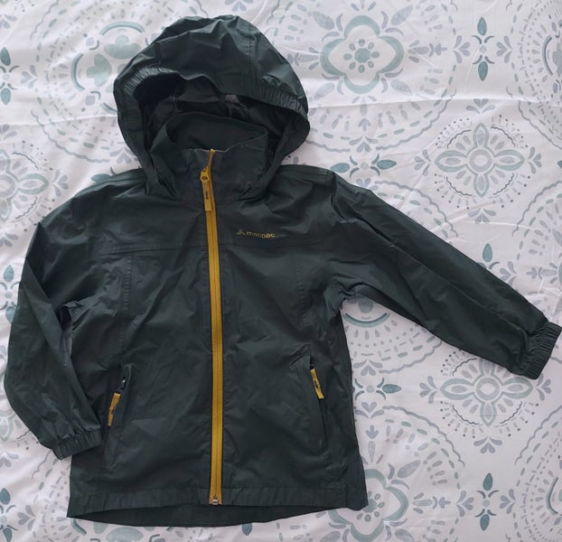 Kids MACPAC Forest Green Rain Jacket Sz 4 Carousel 1