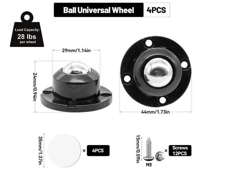 4Pcs Caster Wheels NZ Clearance Carousel 2