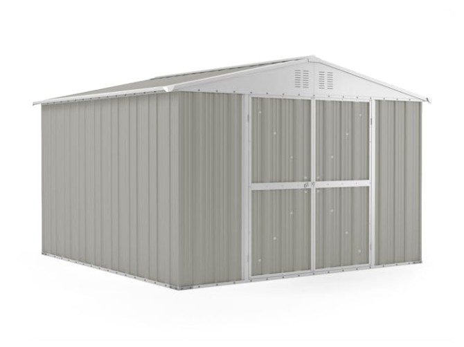 Garden Shed 3.07m x 3.07m x 2.17m Sandstone Grey Carousel 1