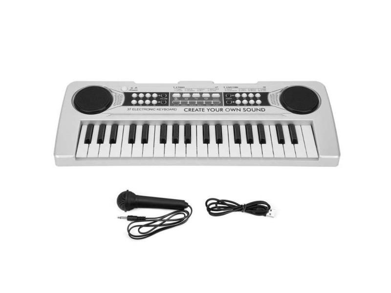 Electronic Organ With Microphone Music Keyboard Electric Keyboard 37 Keys Piano Carousel 1