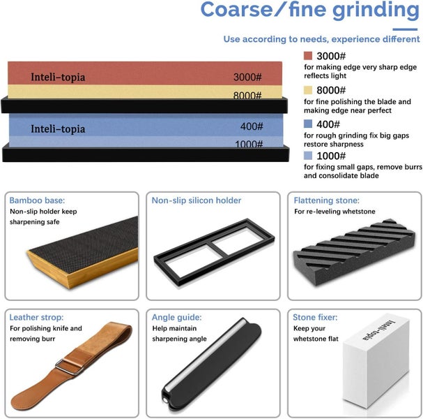 Knife Sharpener Whetstone Kit - (NZ Clearance) Carousel 7