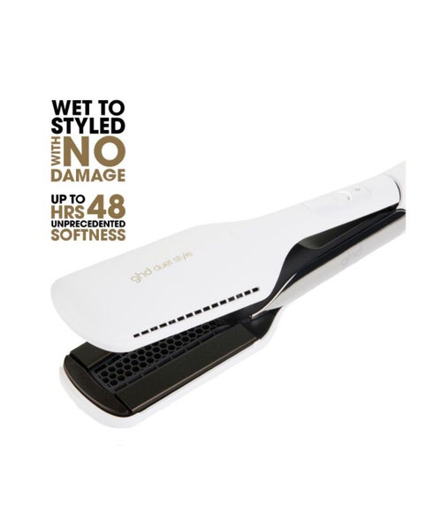 GHD Duet Styler Hot Air Styler in White with free heat protectant Carousel 2