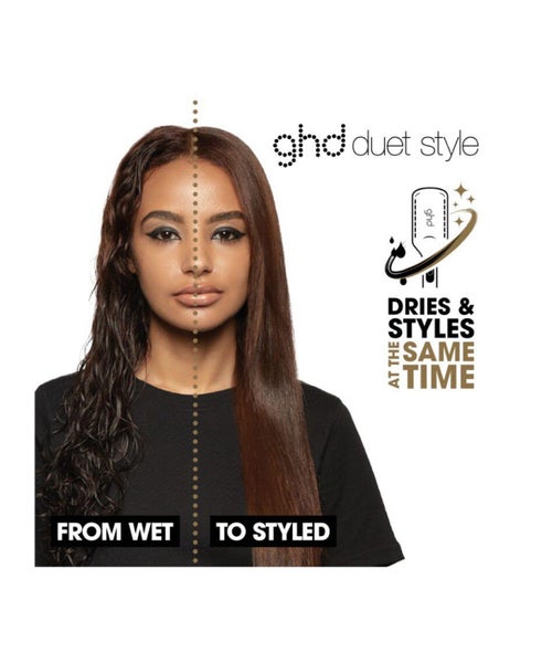 GHD Duet Styler Hot Air Styler in White with free heat protectant Carousel 5