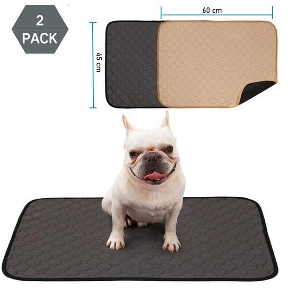 Washable Dog Pee Pads, Reusable Dog Training Pads - 2 Pack Carousel 1