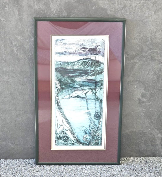 1997 Ltd Edition Print. "Ebb & Flow" by NZ Artist Julia Mottram. # 1 of Just 3. Carousel 1