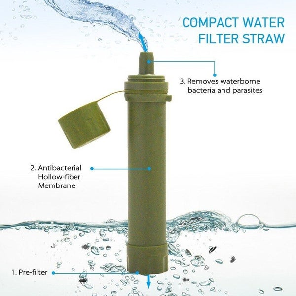 Hod Health & Home Outdoor Water Filter Straw Filtration System Purifier For Emer Carousel 2